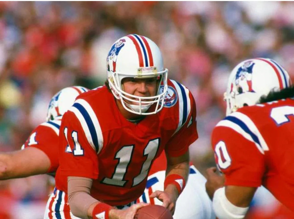 Tony Eason 1984 New England Patriots Official NFL Mitchell & Ness Jersey product image 4, provided for visual reference and