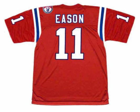 Tony Eason 1984 New England Patriots Official NFL Mitchell & Ness Jersey product image 1, provided for visual reference and