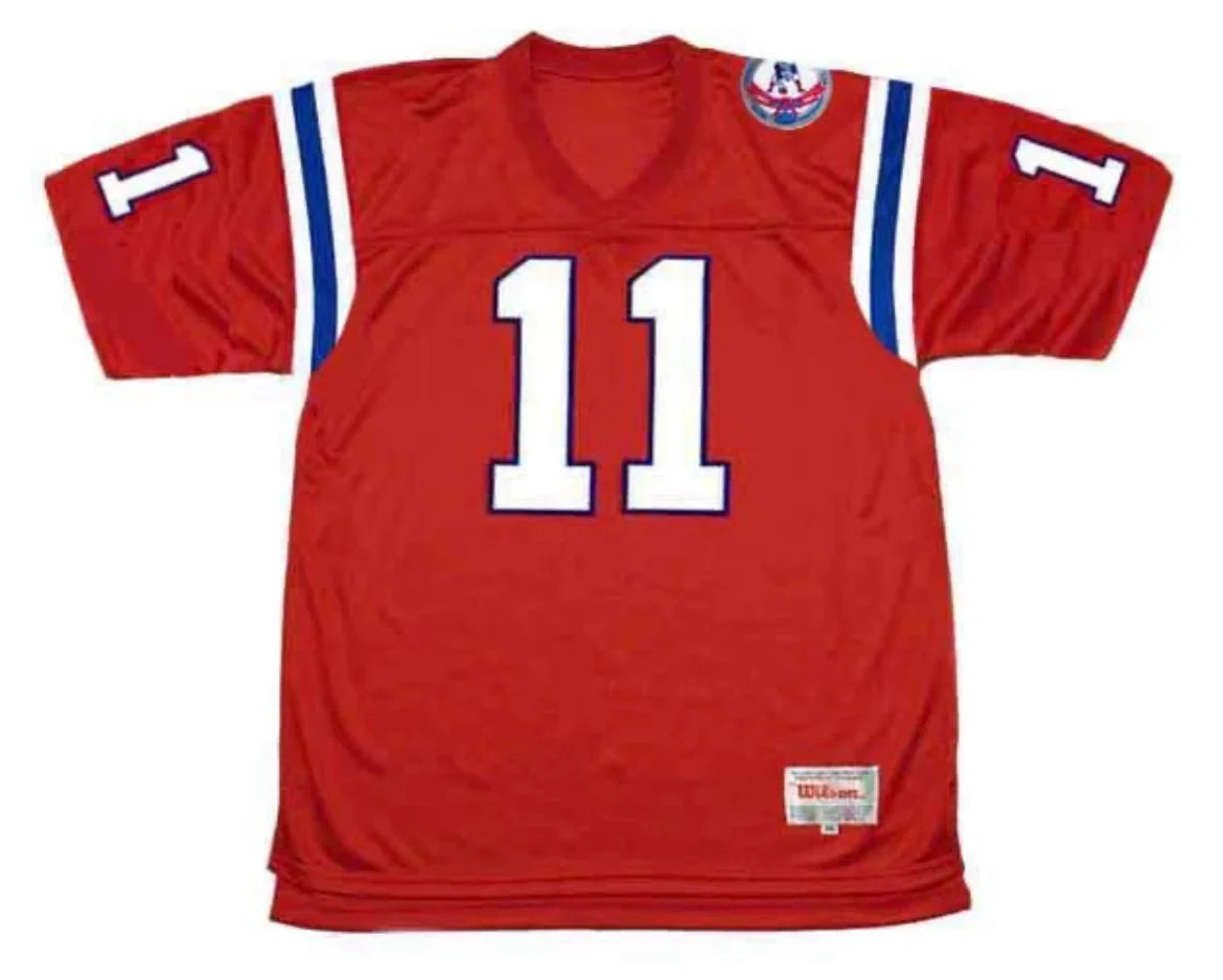 Tony Eason 1984 New England Patriots Official NFL Mitchell & Ness Jersey product image 2, provided for visual reference and