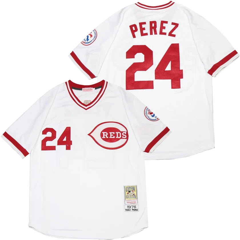 Tony Perez Cincinnati Reds Jersey Mitchell & Ness product image 1, provided for visual reference and product detail review
