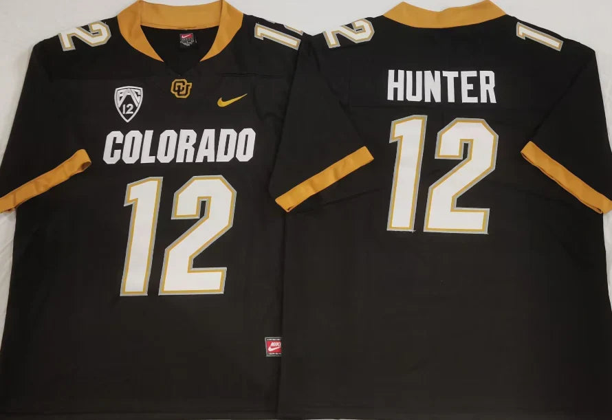 Travis Hunter Colorado Buffaloes Jersey NIKE black product image 1, provided for visual reference and product detail review