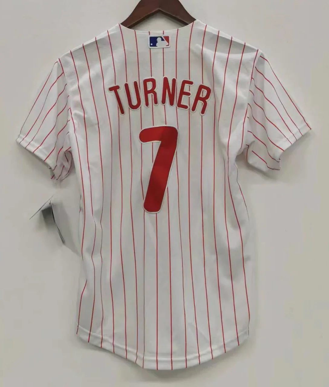 Trea Turner Philadelphia Phillies Official MLB Nike Jersey white product image 2, provided for visual reference and product