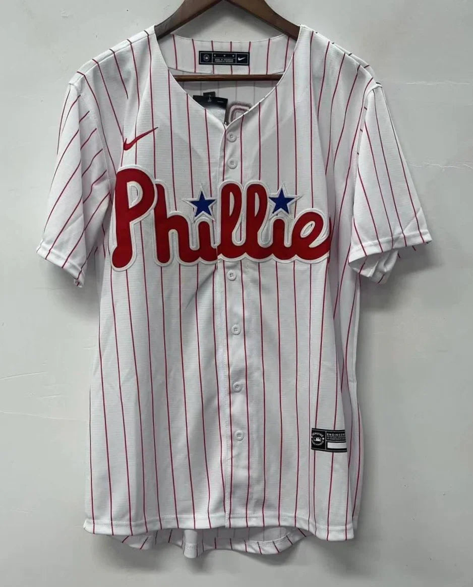 Trea Turner Philadelphia Phillies Official MLB Nike Jersey white product image 4, provided for visual reference and product