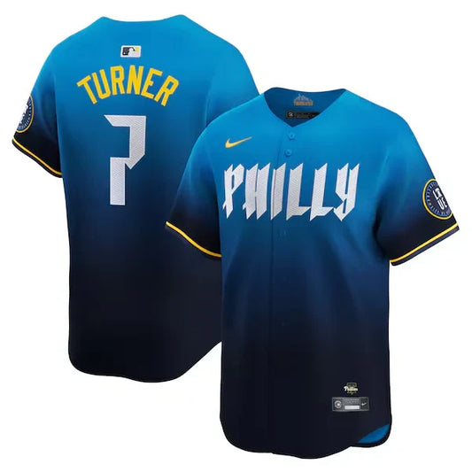 Trea Turner Philadelphia Phillies Official MLB City Connect Limited Nike Jersey product image 1, provided for visual