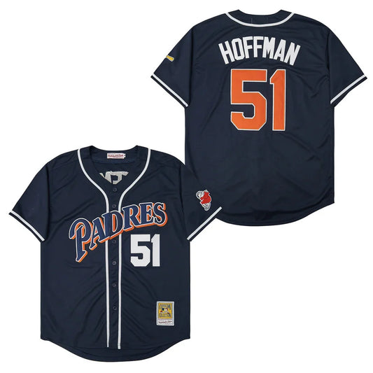 Trevor Hoffman San Diego Padres Jersey Mitchell & Ness blue product image 1, provided for visual reference and product