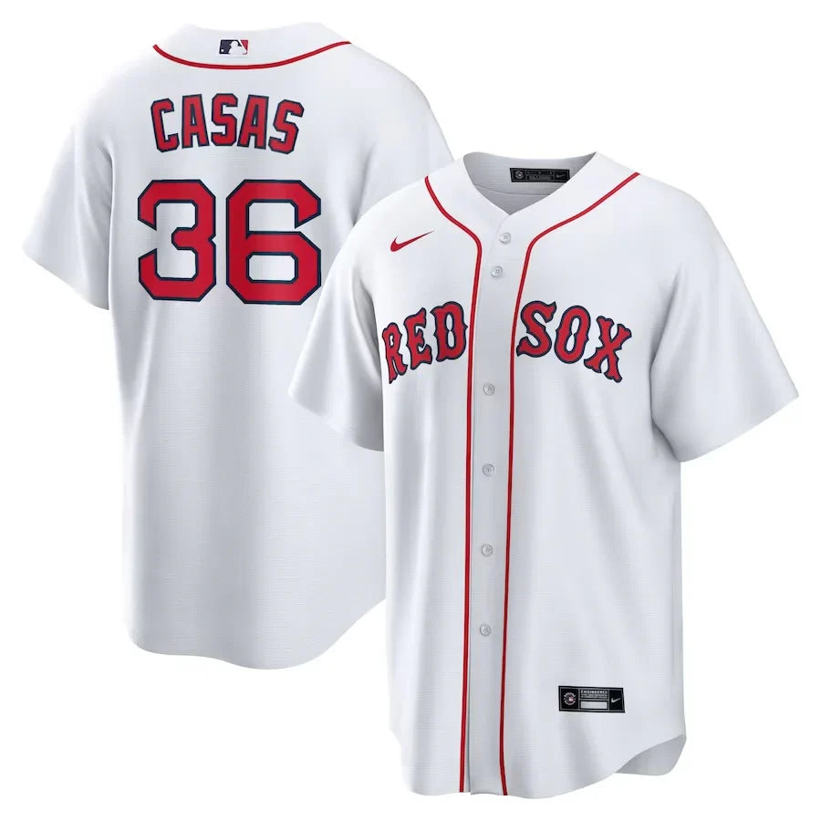 Triston Casas Boston Red Sox official MLB Nike Jersey product image 1, provided for visual reference and product detail