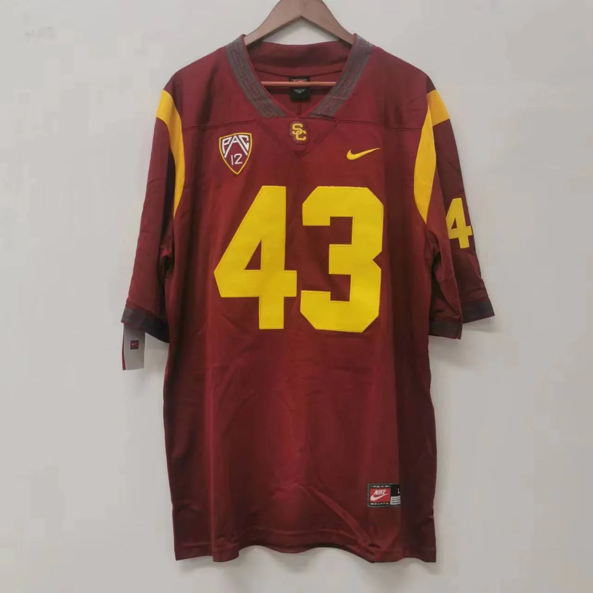 Troy Polamalu USC Trojans Jersey Nike product image 3, provided for visual reference and product detail review