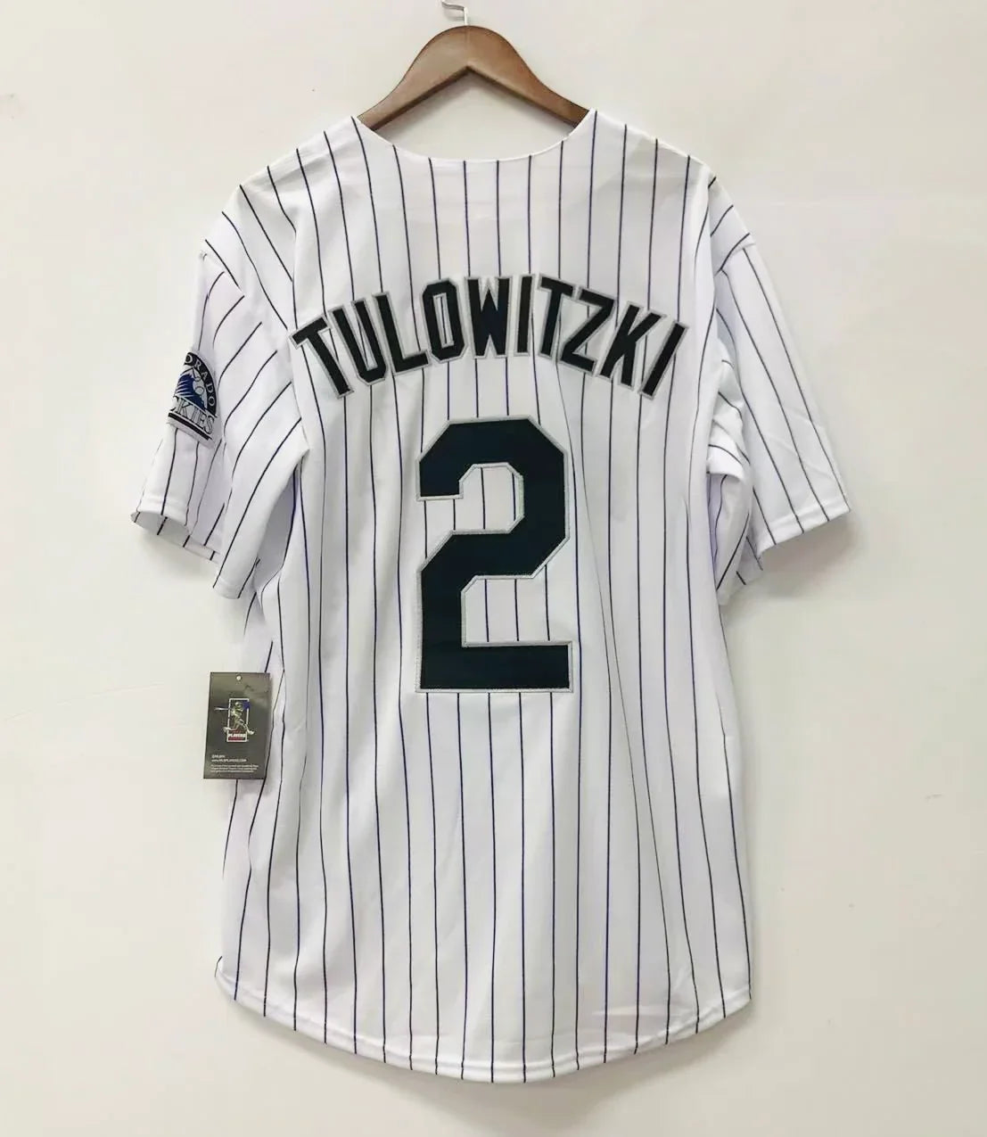 Troy Tulowitzki Colorado Rockies Official MLB Majestic Jersey product image 3, provided for visual reference and product