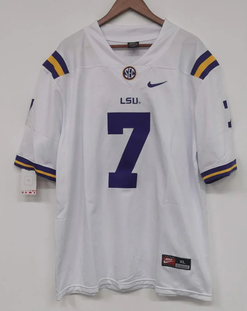 Tyrann Mathieu LSU Tigers Jersey white Nike product image 2, provided for visual reference and product detail review
