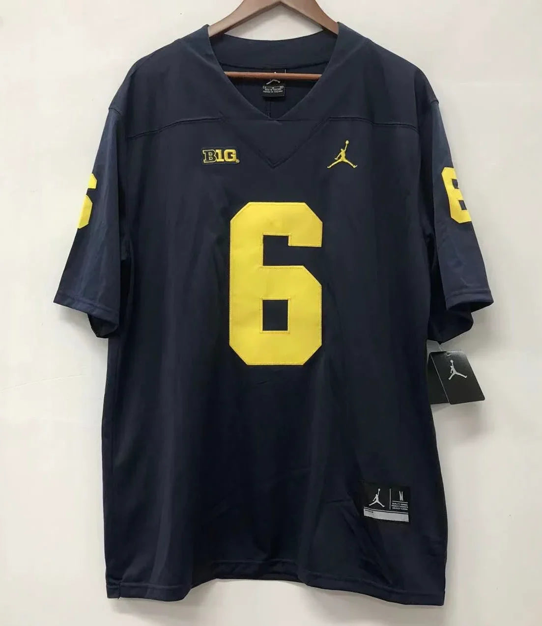 Tyrone Wheatley Michigan Wolverines Jersey blue product image 2, provided for visual reference and product detail review
