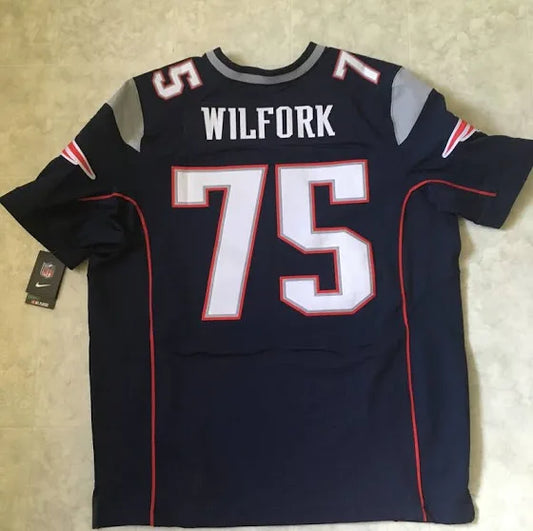 Vince Wilfork New England Patriots Official NFL Nike Jersey blue product image 1, provided for visual reference and product