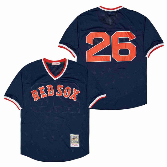 Wade Boggs Boston Red Sox Jersey Mitchell & Ness Blue product image 1, provided for visual reference and product detail