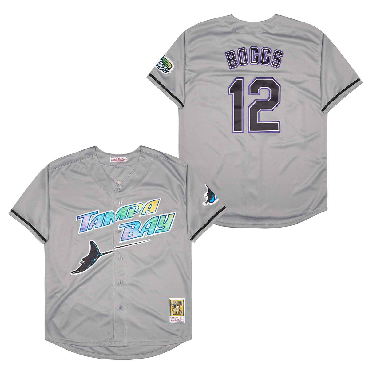 Wade Boggs Tampa Bay Rays Jersey Mitchell & Ness product image 1, provided for visual reference and product detail review