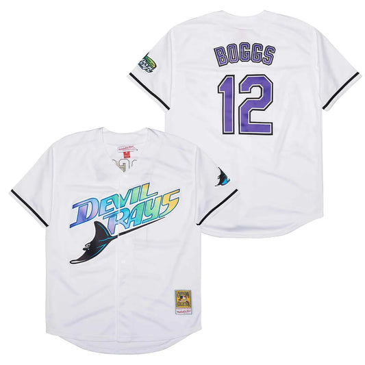 Wade Boggs Tampa Bay Devil Rays Jersey Mitchell & Ness product image 1, provided for visual reference and product detail