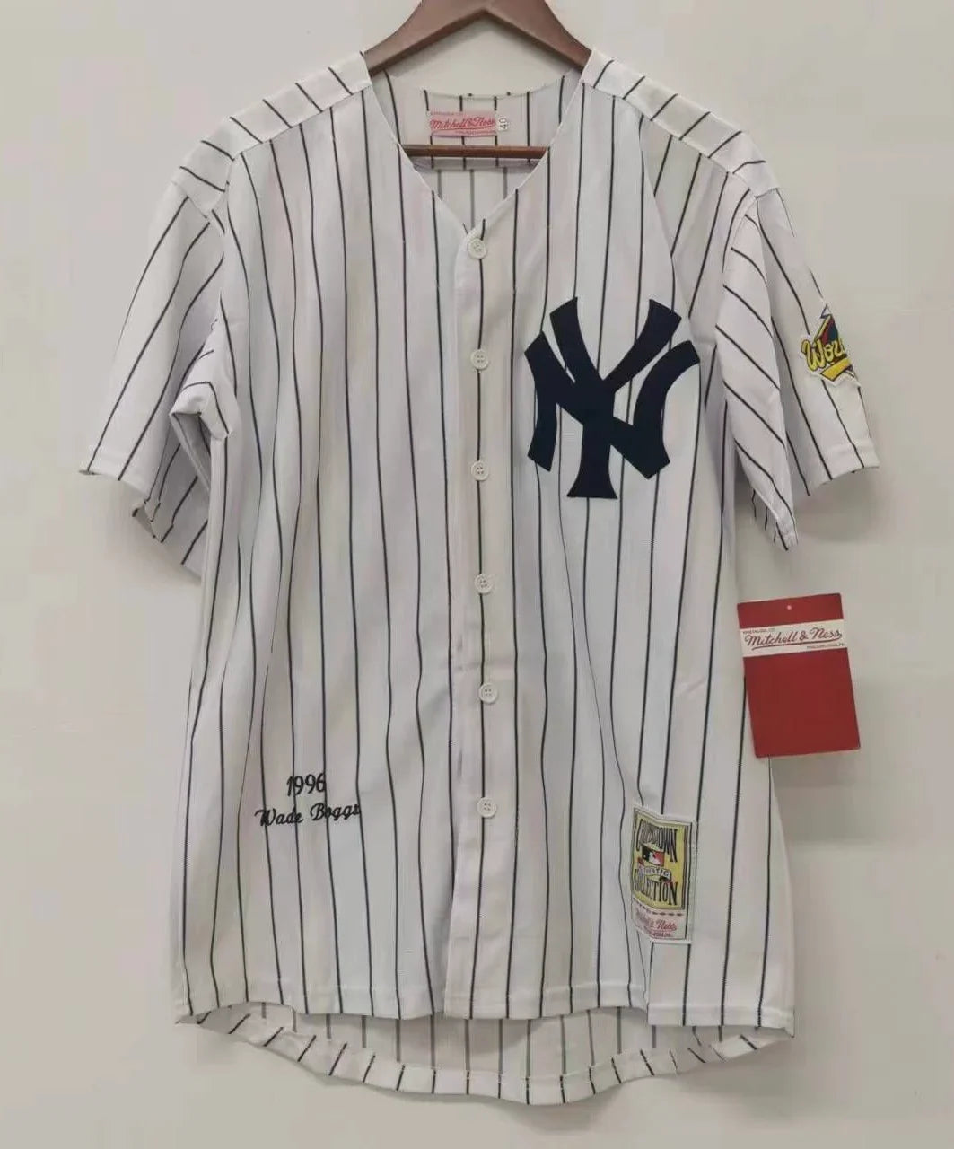 Wade Boggs New York Yankees 1996 World Series Jersey Mitchell & Ness product image 2, provided for visual reference and