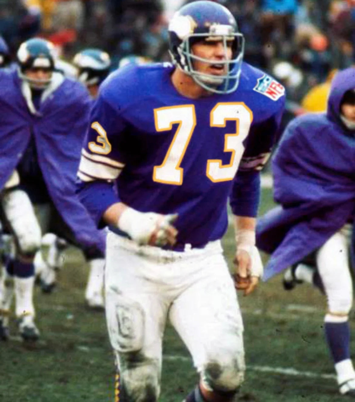 Wally Hilgenberg 1969 Minnesota Vikings NFL Mitchell & Ness Jersey product image 4, provided for visual reference and