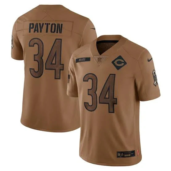 Walter Payton Chicago Bears military salute to service Jersey Nike product image 1, provided for visual reference and