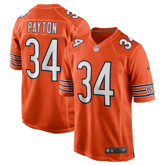 Walter Payton Chicago Bears Official NFL Nike Jersey Orange product image 1, provided for visual reference and product