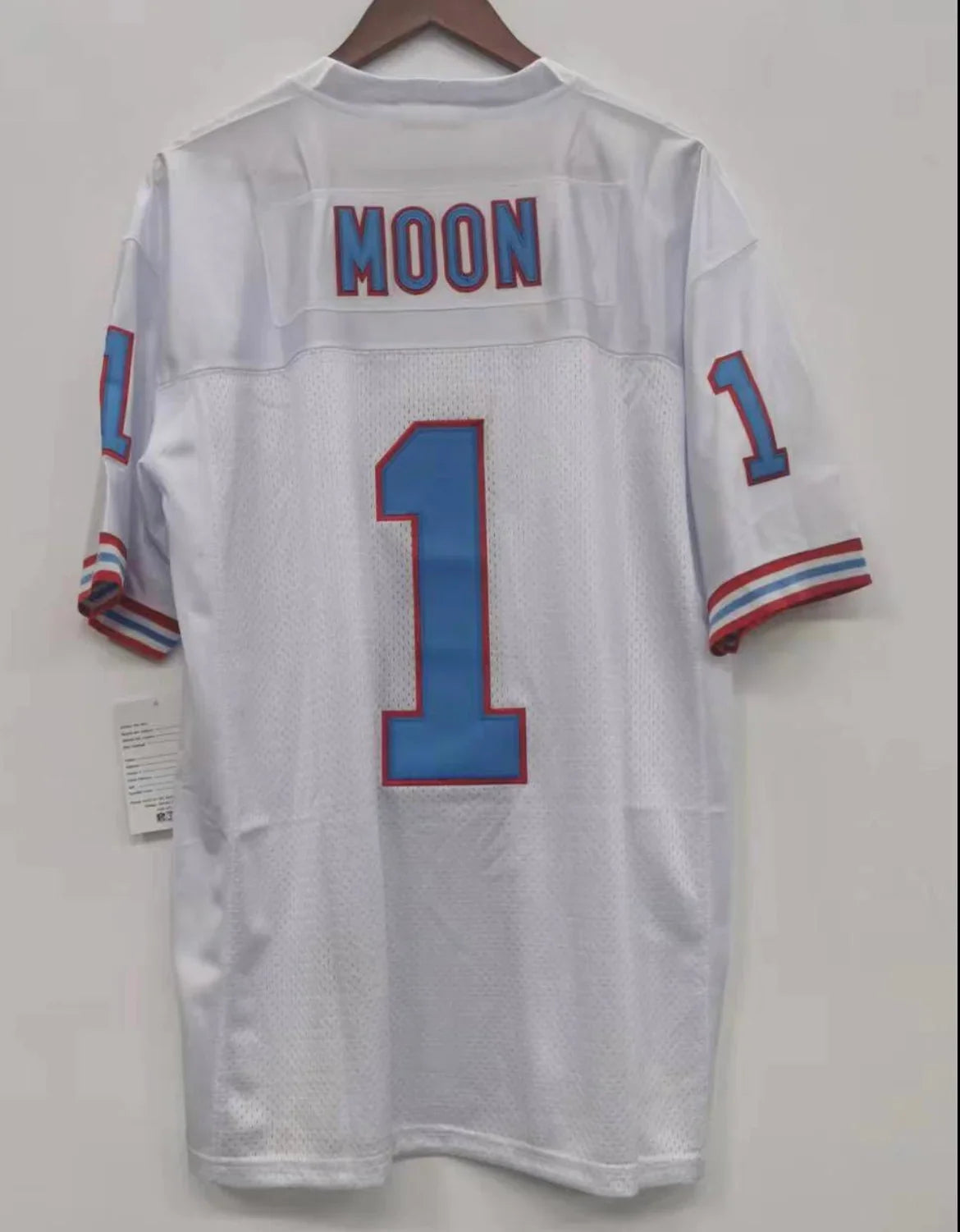 Warren Moon Houston Oilers 1993 Mitchell & Ness Jersey product image 1, provided for visual reference and product detail