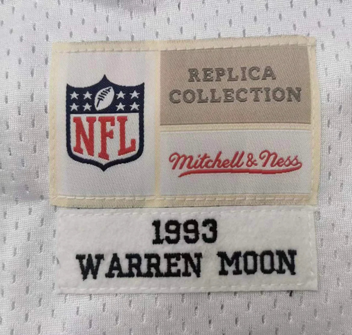 Warren Moon Houston Oilers 1993 Mitchell & Ness Jersey product image 3, provided for visual reference and product detail