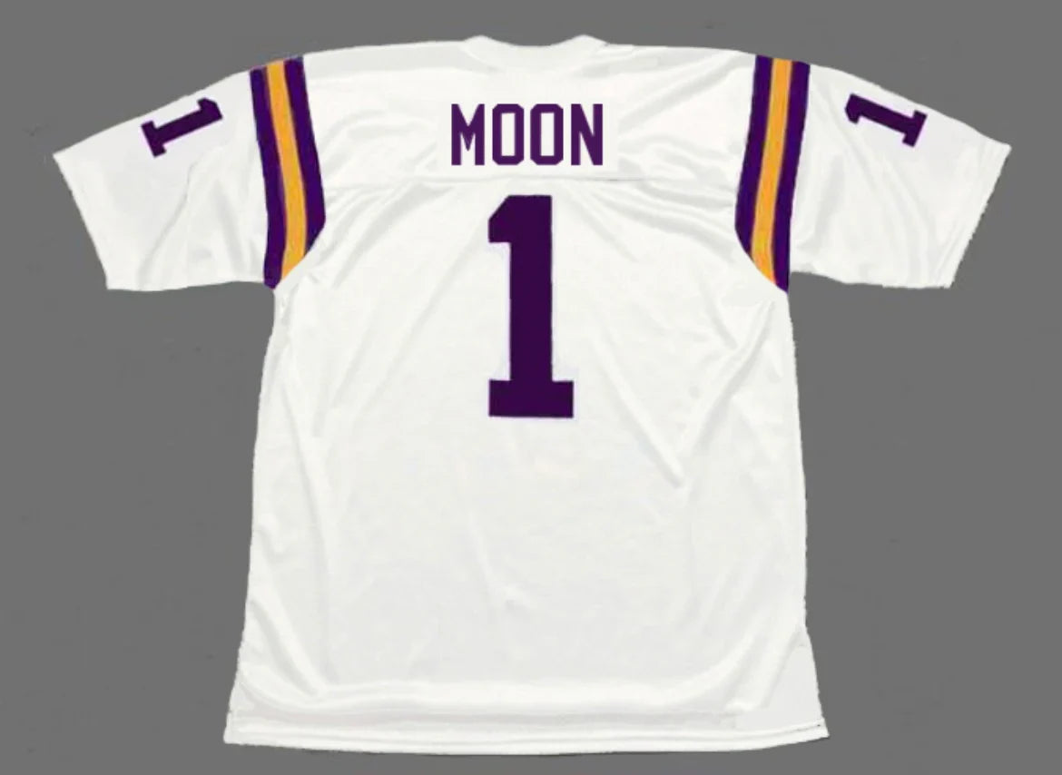 Warren Moon 1994 Minnesota Vikings NFL Mitchell & Ness Jersey product image 1, provided for visual reference and product