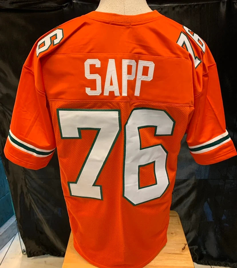 Warren Sapp Miami Hurricanes Jersey Classic Authentics product image 1, provided for visual reference and product detail