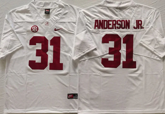 Will Anderson Jr. Alabama Crimson Tide Jersey Nike White product image 1, provided for visual reference and product detail