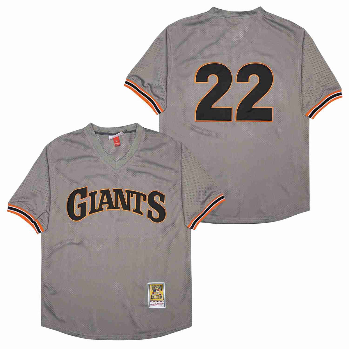 Will Clark San Francisco Giants Jersey Mitchell & Ness gray product image 1, provided for visual reference and product