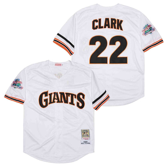 Will Clark San Francisco Giants Jersey Mitchell & Ness product image 1, provided for visual reference and product detail