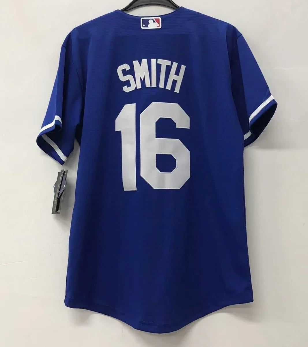 Will Smith Los Angeles Dodgers Official MLB Nike jersey blue product image 1, provided for visual reference and product