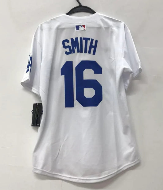 Will Smith Los Angeles Dodgers Official l MLB Nike jersey product image 1, provided for visual reference and product detail