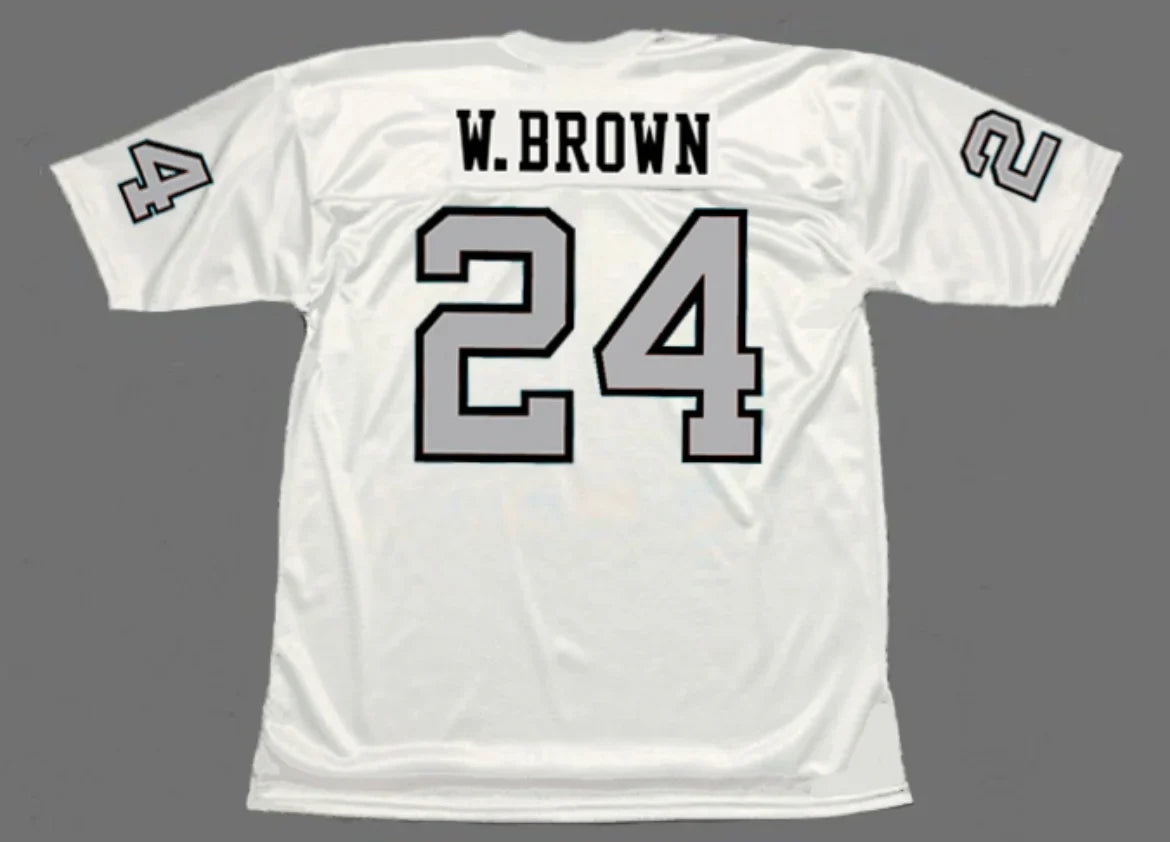 Willie Brown 1970 Oakland Raiders Mitchell & Ness Jersey product image 1, provided for visual reference and product detail