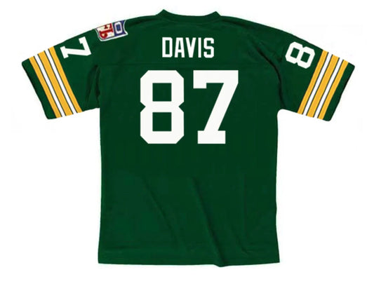 Willie Davis Green Bay Packers 1969 NFL Mitchell & Ness Jersey product image 1, provided for visual reference and product