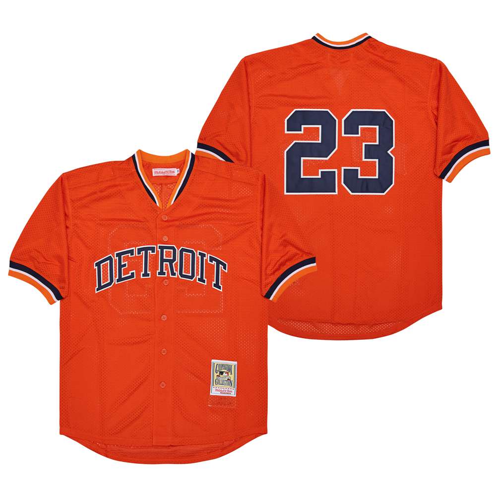 Willie Horton Detroit Tigers Jersey Orange product image 1, provided for visual reference and product detail review