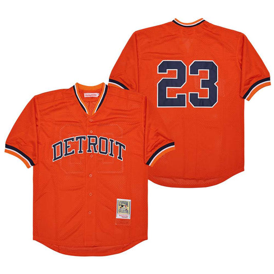 Willie Horton Detroit Tigers Jersey Orange product image 1, provided for visual reference and product detail review