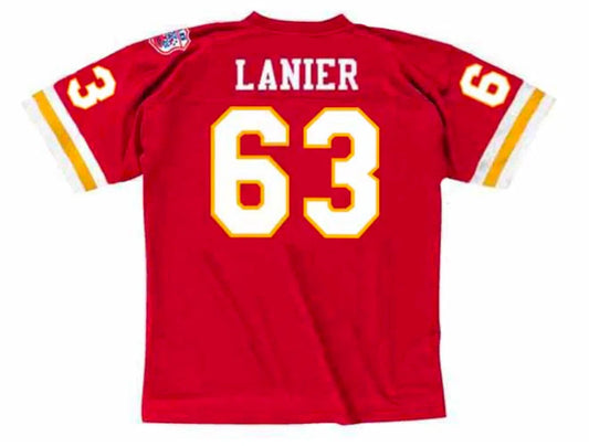 Willie Lanier 1969 Kansas City Chiefs NFL Mitchell & Ness Jersey Red product image 1, provided for visual reference and