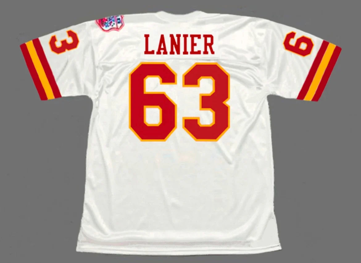 Willie Lanier 1969 Kansas City Chiefs NFL Mitchell & Ness Jersey White product image 1, provided for visual reference and