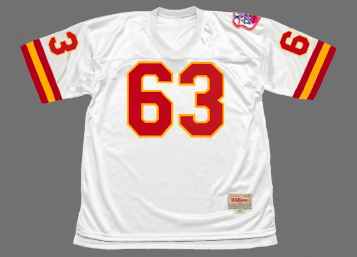 Willie Lanier 1969 Kansas City Chiefs NFL Mitchell & Ness Jersey White product image 2, provided for visual reference and