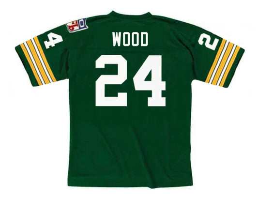 Willie Wood Green Bay Packers 1969 NFL Mitchell & Ness Jersey product image 1, provided for visual reference and product