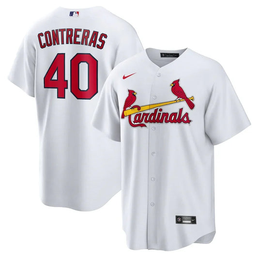 Wilson Contreras St. Louis Cardinals Official MLB Nike Jersey product image 1, provided for visual reference and product