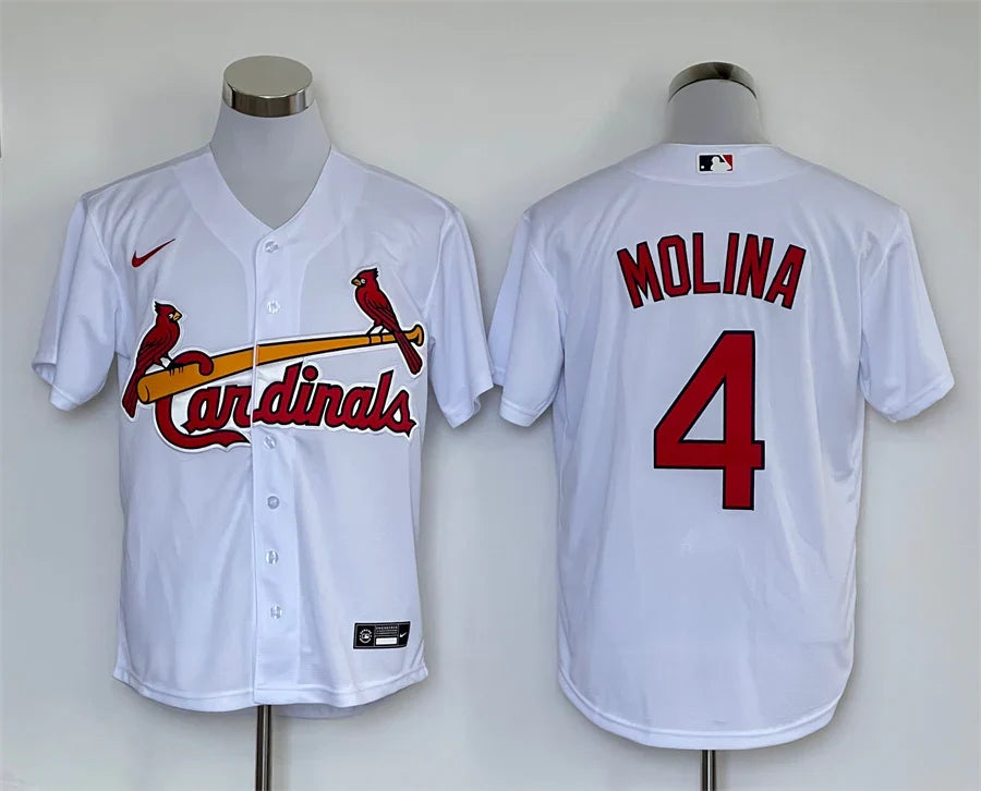 Yadier Molina St. Louis Cardinals Jersey Nike White product image 1, provided for visual reference and product detail review