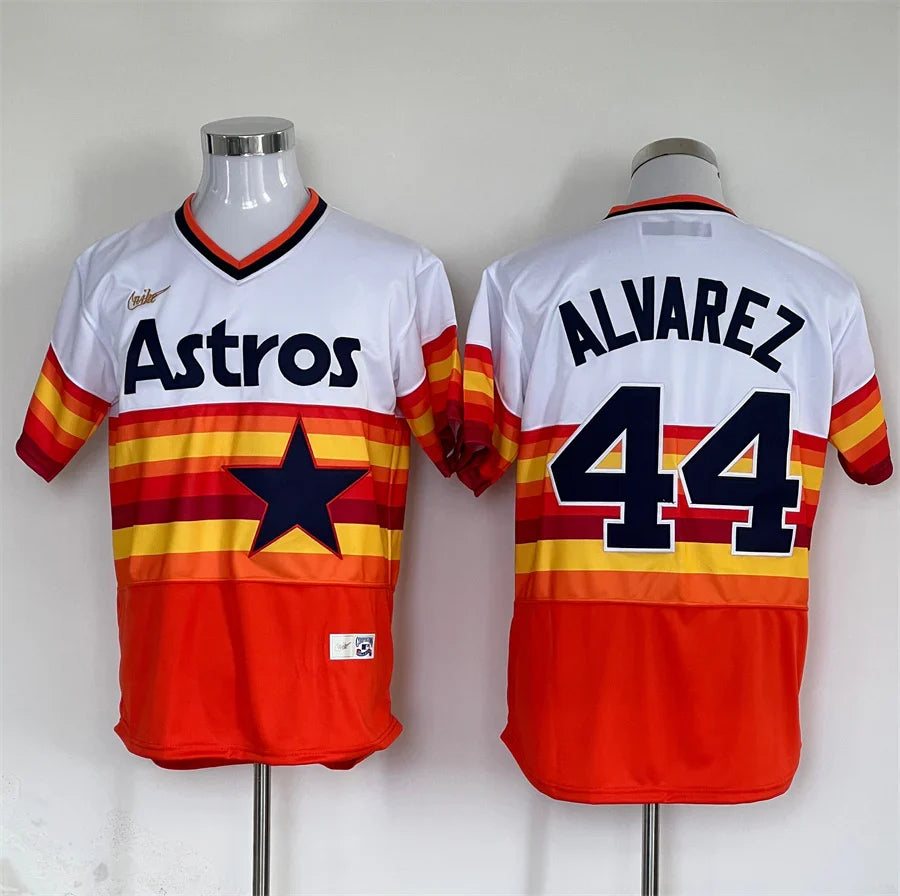 Yordan Álvarez Houston Astros Official MLB NIKE Jersey product image 1, provided for visual reference and product detail
