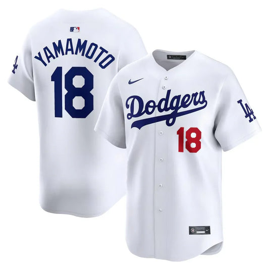 Yoshinobu Yamamoto Los Angeles Dodgers Official MLB Nike Jersey white product image 1, provided for visual reference and